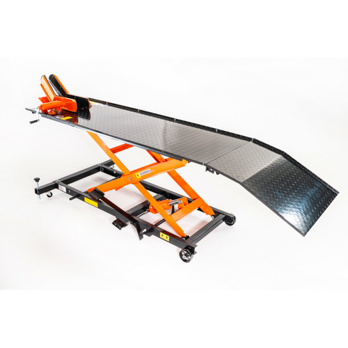 Ponte moto Sollevatore idraulico per moto e scooter con pompa a pedale - 450 kg