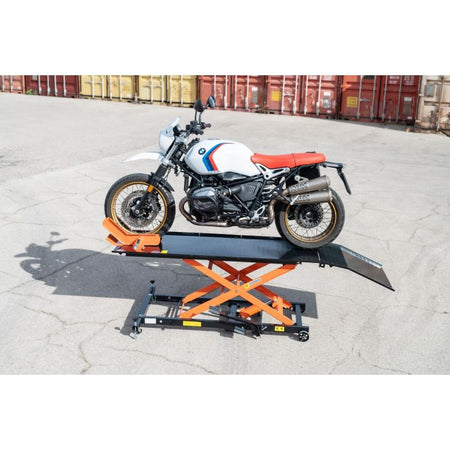 Ponte moto Sollevatore idraulico per moto e scooter con pompa a pedale - 450 kg