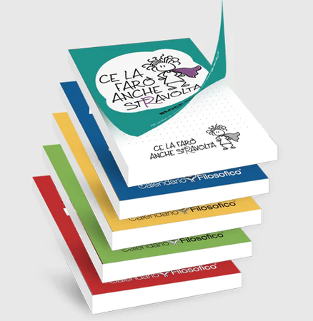 Blocco Notes Appunti Calendario Filosofico con Frasi 10x14cm