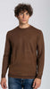 Notting-Hill-Maglia-Girocollo-Uomo-Marrone-Maglia-Maniche-Lunghe-Marrone