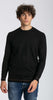 Notting-Hill-Maglia-Girocollo-Uomo-Nera-Maglia-Maniche-Lunghe-Nero