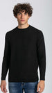 Notting-Hill-Maglia-Uomo-Girocollo-Maniche-Lunghe-Nera
