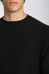 Notting-Hill-Maglia-Uomo-Girocollo-Maniche-Lunghe-Nera