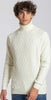 Notting-Hill-Pullover-Dolcevita-Uomo-Bianco-Maglione-Collo-Alto-Bianco