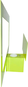 Novecento Applique Lampada Da Parete Verde In Metallo Porta Lampada Da Muro E 27 Design Moderno 39 X 28.5 X 24 Cm Illuminazione/Illuminazione per interni/Illuminazioni per pareti/Applique Ideart - Valdilana, Commerciovirtuoso.it