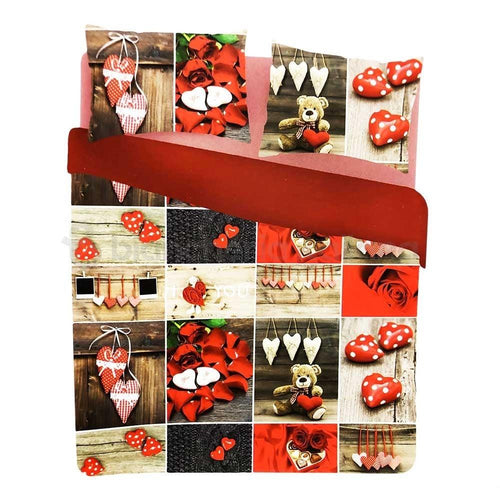 Novia Parure Copripiumino Matrimoniale I Love You S42 - Passarelli Biancheria