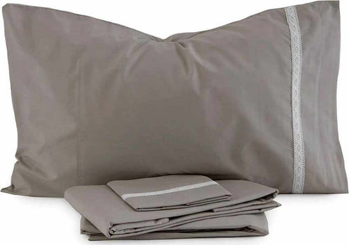 Novia-Samoa-Completo-Lenzuola-Matrimoniale-In-Percalle-Di-Cotone