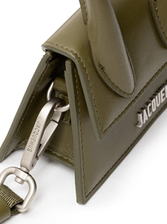 Jacquemus Borsa Mini Le Chiquito in Pelle Kaki da donna