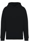 Felpa Oversize Nero Felpa Unisex con Cappuccio Tascone Marsupio Vestibilità Ampia