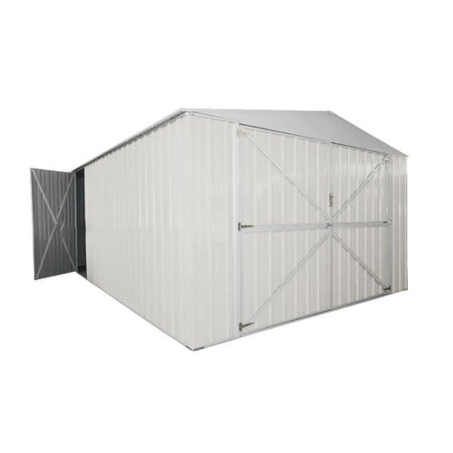 Box garage auto lamiera capanno in Acciaio Zincato 360x600cm x h2.32m - 346KG - 21,6mq