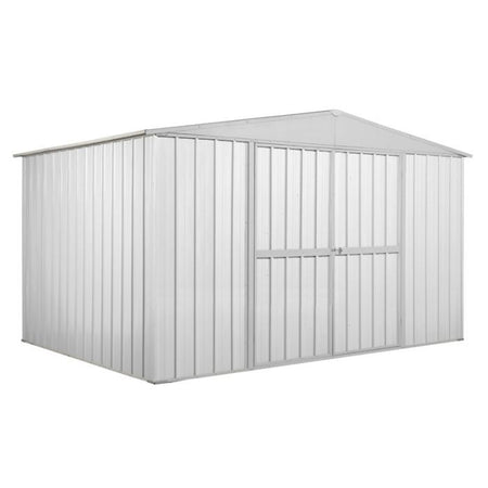 Box attrezzi giardino in Acciaio Zincato 360x260cm x h2.12m - 130KG - 9,36mq - BIANCO