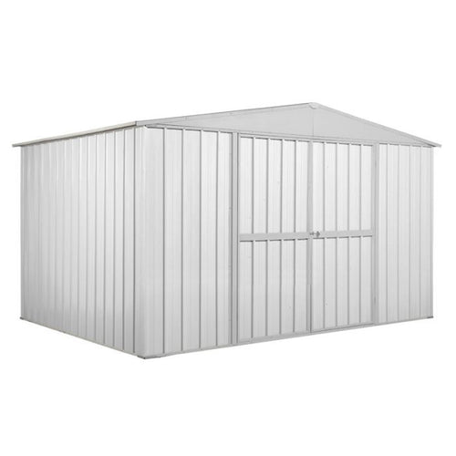 Box attrezzi giardino in Acciaio Zincato 360x260cm x h2.12m - 130KG - 9,36mq - BIANCO