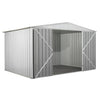Box attrezzi giardino in Acciaio Zincato 360x260cm x h2.12m - 130KG - 9,36mq - BIANCO