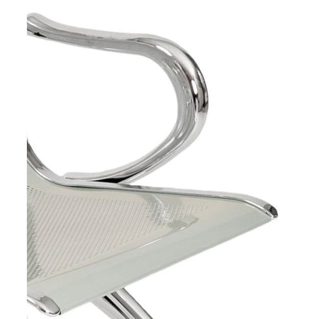 Panca per sala attesa ufficio studio in acciaio a 1 posto