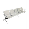 Panca per sala attesa aspetto studio ufficio in acciaio a 5 posti