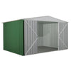Box in Acciaio Zincato garage deposito attrezzi 360x260cm x h2.12m - 130KG - 9,36mq - VERDE
