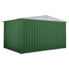 Box in Acciaio Zincato garage deposito attrezzi 360x260cm x h2.12m - 130KG - 9,36mq - VERDE