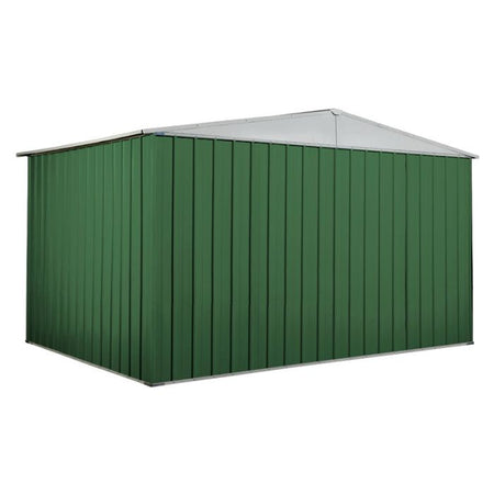 Box in Acciaio Zincato garage deposito attrezzi 360x260cm x h2.12m - 130KG - 9,36mq - VERDE