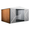 Box attrezzi giardino in Acciaio Zincato 360x260cm x h2.12m - 130KG - 9,36mq
