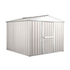 Box in Acciaio Zincato casetta attrezzi in lamiera 276x260cm x h2.12m - 110KG - 7,2mq- BIANCO