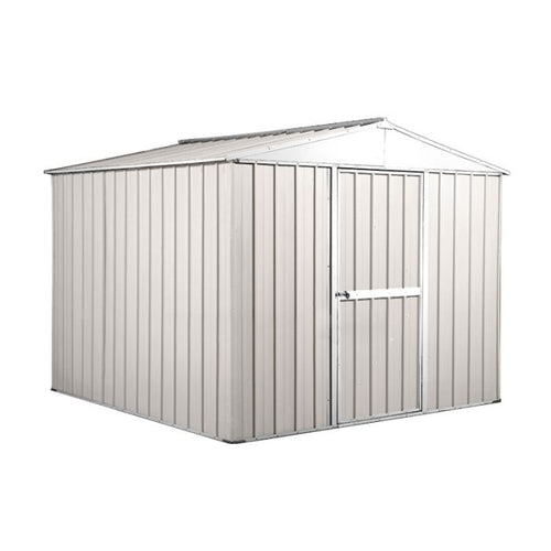 Box in Acciaio Zincato casetta attrezzi in lamiera 276x260cm x h2.12m - 110KG - 7,2mq- BIANCO