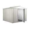 Box in Acciaio Zincato casetta attrezzi in lamiera 276x260cm x h2.12m - 110KG - 7,2mq- BIANCO