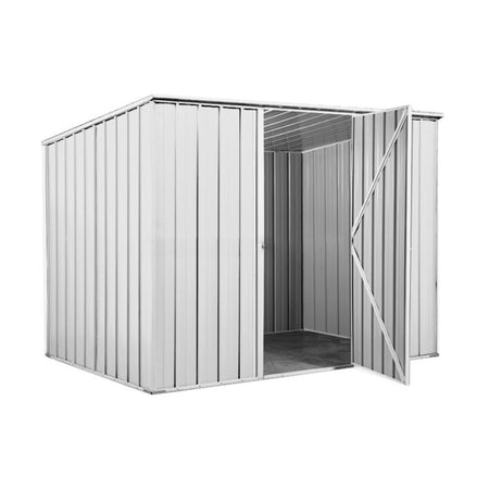 Box in Acciaio Zincato casetta attrezzi da giardino 260x185cm x h1.92 m - 85kg - 4,81mq