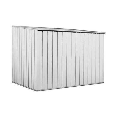 Box in Acciaio Zincato casetta attrezzi da giardino 260x185cm x h1.92 m - 85kg - 4,81mq