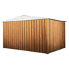 Box in Acciaio Zincato garage attrezzi lamiera 360x3.45cm x h2.12m - 150KG - 12,42mq