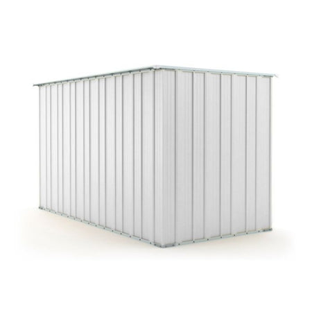 Box in Acciaio Zincato casetta lamiera attrezzi 175x307cm x h1.82m - 95KG - 5,4mq - BIANCO