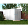 Box in Acciaio Zincato casetta lamiera attrezzi 175x307cm x h1.82m - 95KG - 5,4mq - BIANCO