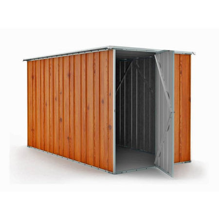Box giardino casetta attrezzi in Acciaio Zincato 175x307cm x h1.82m - 95KG - 5,4mq - LEGNO