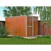 Box giardino casetta attrezzi in Acciaio Zincato 175x307cm x h1.82m - 95KG - 5,4mq - LEGNO