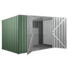 Casetta giardino lamiera Box in Acciaio Zincato 345x186cm x h1.92m - 98KG - 6.42mq - VERDE