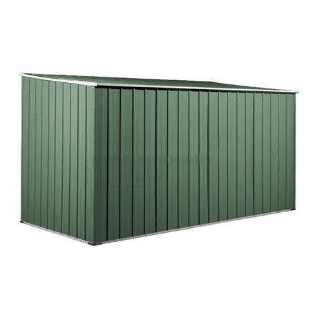 Casetta giardino lamiera Box in Acciaio Zincato 345x186cm x h1.92m - 98KG - 6.42mq - VERDE
