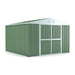 Box lamiera giardino casetta attrezzi in Acciaio Zincato 327x307cm x h2.15m - 145KG - 10,04mq - VERDE