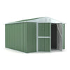 Box lamiera giardino casetta attrezzi in Acciaio Zincato 327x307cm x h2.15m - 145KG - 10,04mq - VERDE
