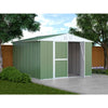 Box lamiera giardino casetta attrezzi in Acciaio Zincato 327x307cm x h2.15m - 145KG - 10,04mq - VERDE