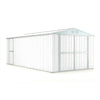 Box in lamiera garage auto Acciaio Zincato 327x611cm x h2.35m - 346KG - 19,98mq - BIANCO