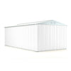 Box in lamiera garage auto Acciaio Zincato 327x611cm x h2.35m - 346KG - 19,98mq - BIANCO
