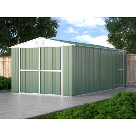 Box in lamiera garage auto Acciaio Zincato 327x611cm x h2.35m - 346KG - 19,98mq