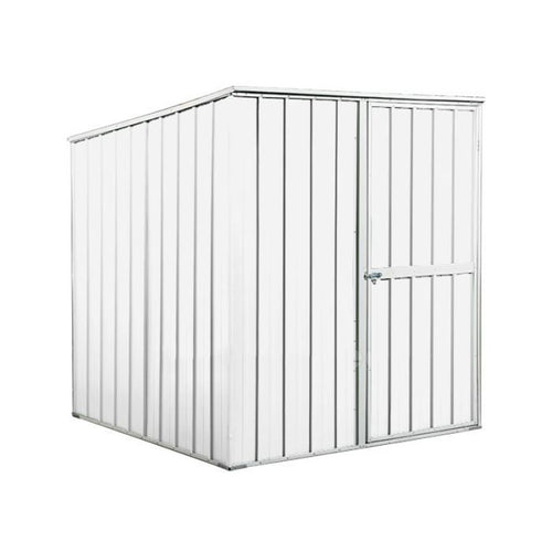 Box lamiera attrezzi casetta giardino in Acciaio Zincato 175x185cm x h1.92m - 70KG - 2,92mq - BIANCO