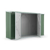 Box in Acciaio Zincato casetta attrezzi giardino 307x100cm x h1.92m - 75KG - 3.07mq - VERDE