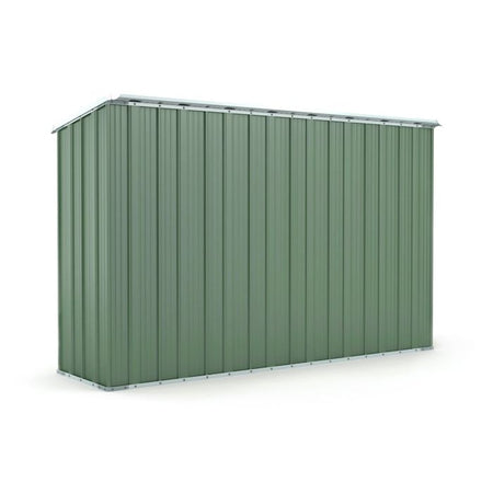 Box in Acciaio Zincato casetta attrezzi giardino 307x100cm x h1.92m - 75KG - 3.07mq - VERDE