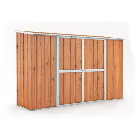Casetta giardino Box in lamiera di Acciaio Zincato 307x100cm x h1.92m - 75KG - 3.07mq