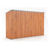 Casetta giardino lamiera Box in Acciaio Zincato 307x100cm x h1.92m - 75KG - 3.07mq - LEGNO