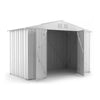Box attrezzi casetta giardino in Acciaio Zincato 327x155cm x h2.15m - 114KG - 5.06mq - BIANCO