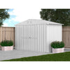Box attrezzi casetta giardino in Acciaio Zincato 327x155cm x h2.15m - 114KG - 5.06mq - BIANCO