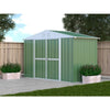 Box attrezzi casetta lamiera giardino in Acciaio Zincato 327x155cm x h2.15m - 114KG - 5.06mq - VERDE