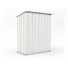 Casetta da giardino in lamiera di acciaio 155x100cm x h 192cm - 50kg - 1,55mq - BIANCO